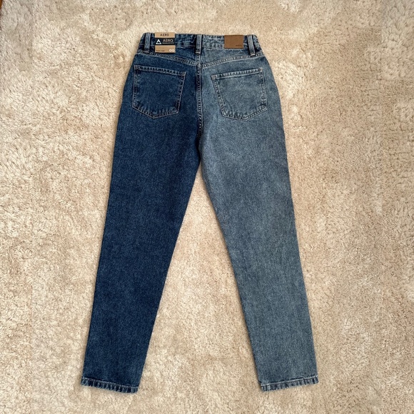 Aeropostale BNWT Mom Jean Two-toned Denim Womens Size 00 - Picture 11 of 11